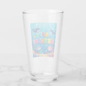 Cute Happy Birthday nautical dolphin Glas (Rückseite)