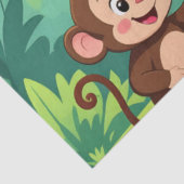 Cute Happy Birthday safari theme Seidenpapier (Ausschnitt)
