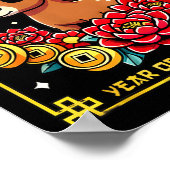 Cute Happy Chinese New Year Of The Hourse 2026 Lun Poster (Ecke)
