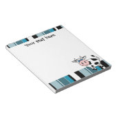 Cute Happy Cow Notizblock (angewinkelt)