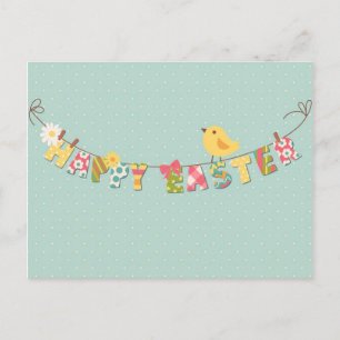 Cute Happy Easter Card Feiertagspostkarte