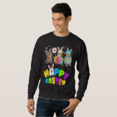 Cute Happy Easter Eggs Quarantine Bunnies Sweatshirt (Vorne ganz)