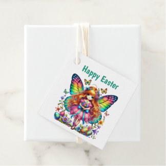 Cute Happy Easter Fairy Customizable Geschenkanhänger
