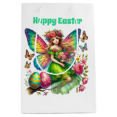 Cute Happy Easter fairy  Mittlere Geschenktüte (Vorderseite)
