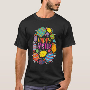 Cute Happy Easter For Teen Girls Boys Easter Color T-Shirt
