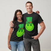Cute Happy Face Leprechaun St Patricks Day Irish T-Shirt (Unisex)