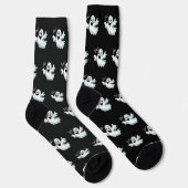 Cute Happy Ghost Black Socken (Rechts)