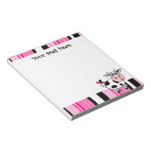 Cute Happy Girl Notizblock (angewinkelt)
