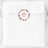 Cute Happy Halloween Sticker with Candy and Ghost (Tasche)