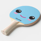 Cute Happy Kawaii Face - Custom Ping Pong Paddle Tischtennis Schläger (Vorderseite)