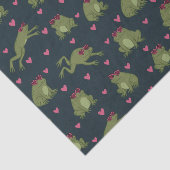 Cute Happy Love Frogs Tissue Paper Seidenpapier (Ausschnitt)