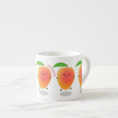 Cute happy mango cartoon illustration espressotasse (Vorderseite Rechts)