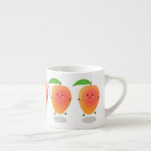Cute happy mango cartoon illustration espressotasse (Rechts)