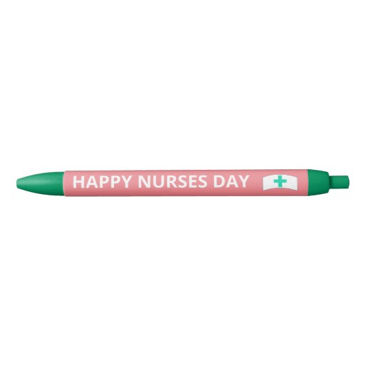 Cute Happy Nurses Day Pink Tee Kugelschreiber (Vorderseite)