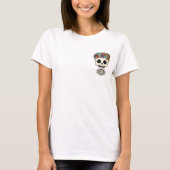 Cute Happy Skeleton Character T-Shirt (Vorderseite)