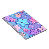 Cute Happy Stars  Notizblock (Rechte Seite)