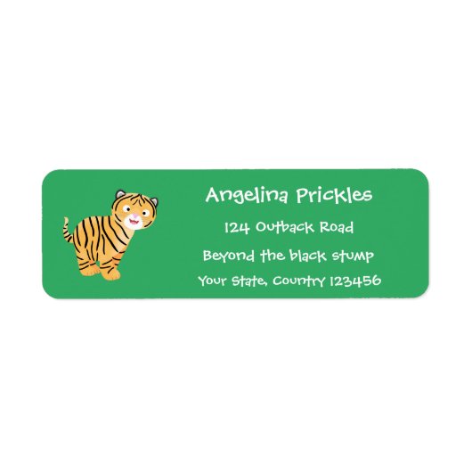 Cute happy tiger cub cartoon (Vorne)