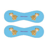 Cute happy tiger cub cartoon baseball (Paneele)