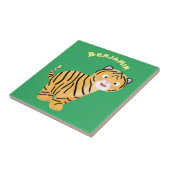 Cute happy tiger cub cartoon fliese (Seite)