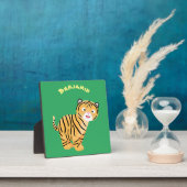 Cute happy tiger cub cartoon fotoplatte (InSitu)