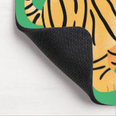 Cute happy tiger cub cartoon mousepad (Ecke)