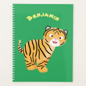 Cute happy tiger cub cartoon planer (Vorderseite)