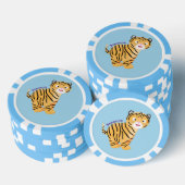 Cute happy tiger cub cartoon pokerchips (Stapel)