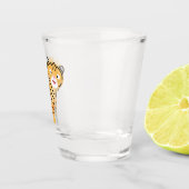 Cute happy tiger cub cartoon schnapsglas (Rechts)