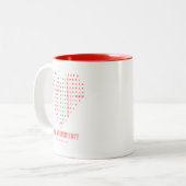 Cute Happy Valentines Day Coffee Mug Zweifarbige Tasse (Vorderseite Links)