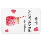 Cute Happy Valentines Day from Mom Flexible Magnet (Horizontal)