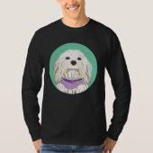 Cute Havanese Dog Lavender & Mint T-Shirt (Vorderseite)