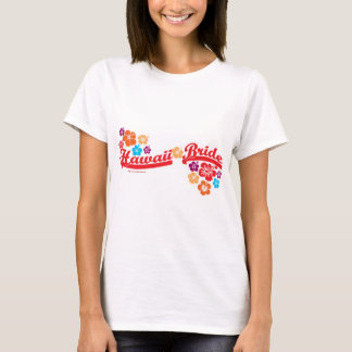 Cute Hawaii Bride Ziellogo Hochzeit T-Shirt