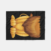 Cute Headless Lion Kostüm Halloween Funny Big Cat Fleecedecke (Vorderseite (Horizontal))