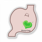 Cute healing organ art aufkleber (Vorderseite)
