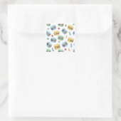 Cute Healthy Lunch Box Pattern Design Sticker (Tasche)