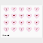 Cute Heart Balloon Love Sticker (Blatt)