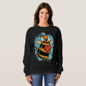 Cute Heart Bee Beekeeper Valentine's Day Sweatshirt (Vorne ganz)