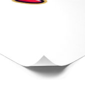 Cute Heart Characters Holding Hands Poster (Ecke)