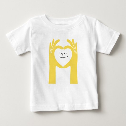 Cute Heart Hands Baby Tee (Vorderseite)