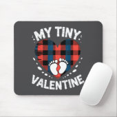 Cute Heart My Tiny Valentine Pregnancy Announcemen Mousepad (Mit Mouse)