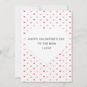 Cute Heart Pattern Romantic Valentine's Day Card (Vorderseite)