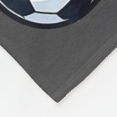 Cute Heart Playing Soccer Valentines Day Soccer Bo Fleecedecke (Ecke)