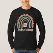 Cute Heart Rainbow Before Work Administrative Assi T-Shirt (Vorderseite)