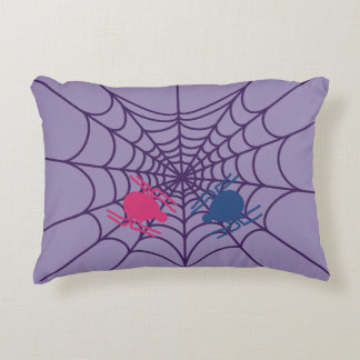 Cute Heart Spider Web Accent Throw Pillow  Dekokissen