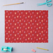 Cute Hearts and dots Valentines Pattern Seidenpapier (Basteln)