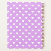 Cute Hearts Flower cover Planner Planer (Rückseite)