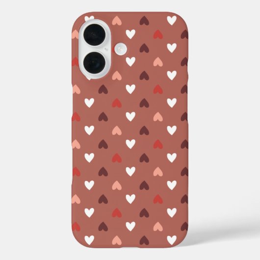 Cute Hearts Pattern – Soft Love Aesthetic Case-Mate iPhone Hülle (Rückseite)