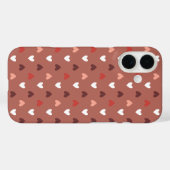 Cute Hearts Pattern – Soft Love Aesthetic Case-Mate iPhone Hülle (Rückseite (Horizontal))