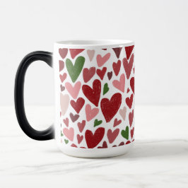 Cute hearts valentine's  day Mug Verwandlungstasse
