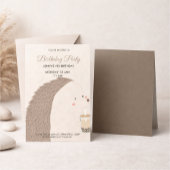 Cute Hedgehog Birthday Invitation RSVP Karte